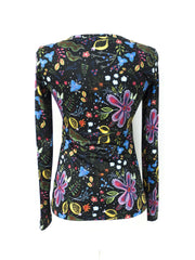 Floral Burst Print Top
