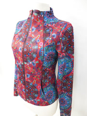 Zip Jacket - Circles Print