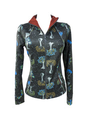 Zip Jacket - Trees Print