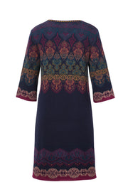 Royal Tapestry Dress - navy