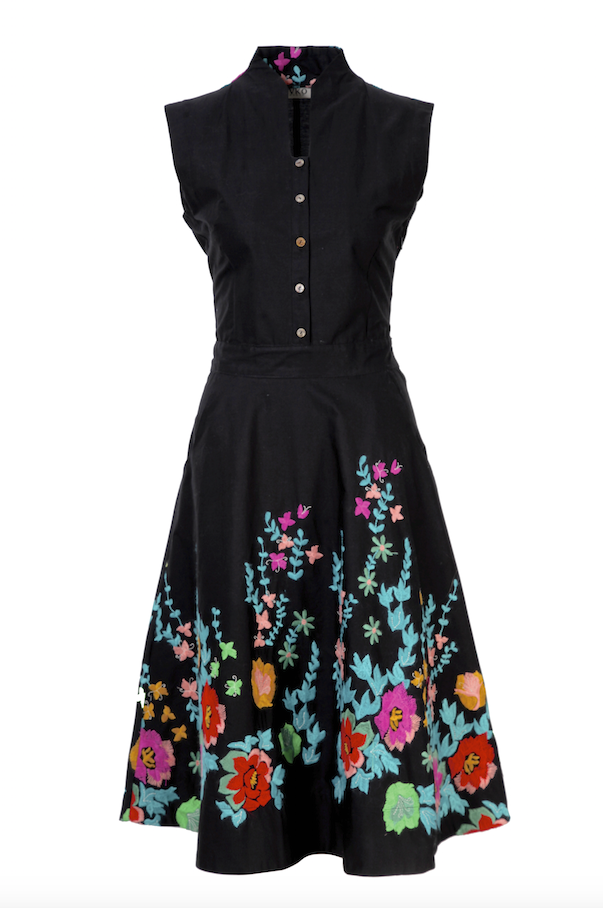 Floral Embroidery Dress