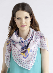 Ivko Floral Cotton Scarf