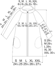 Geometric hoodie coat