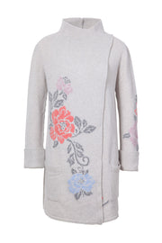 Thick and delicious floral coat