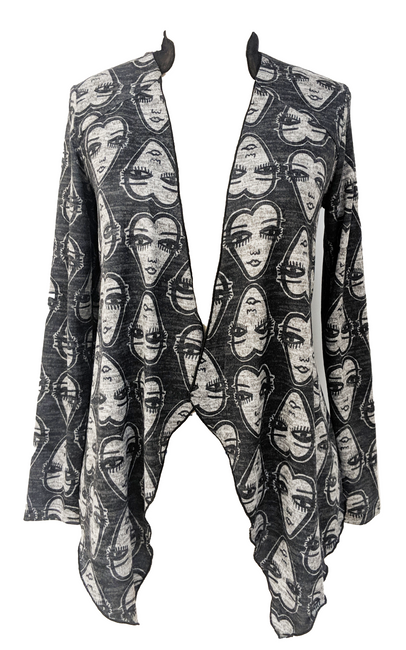 Heart Faces cardigan